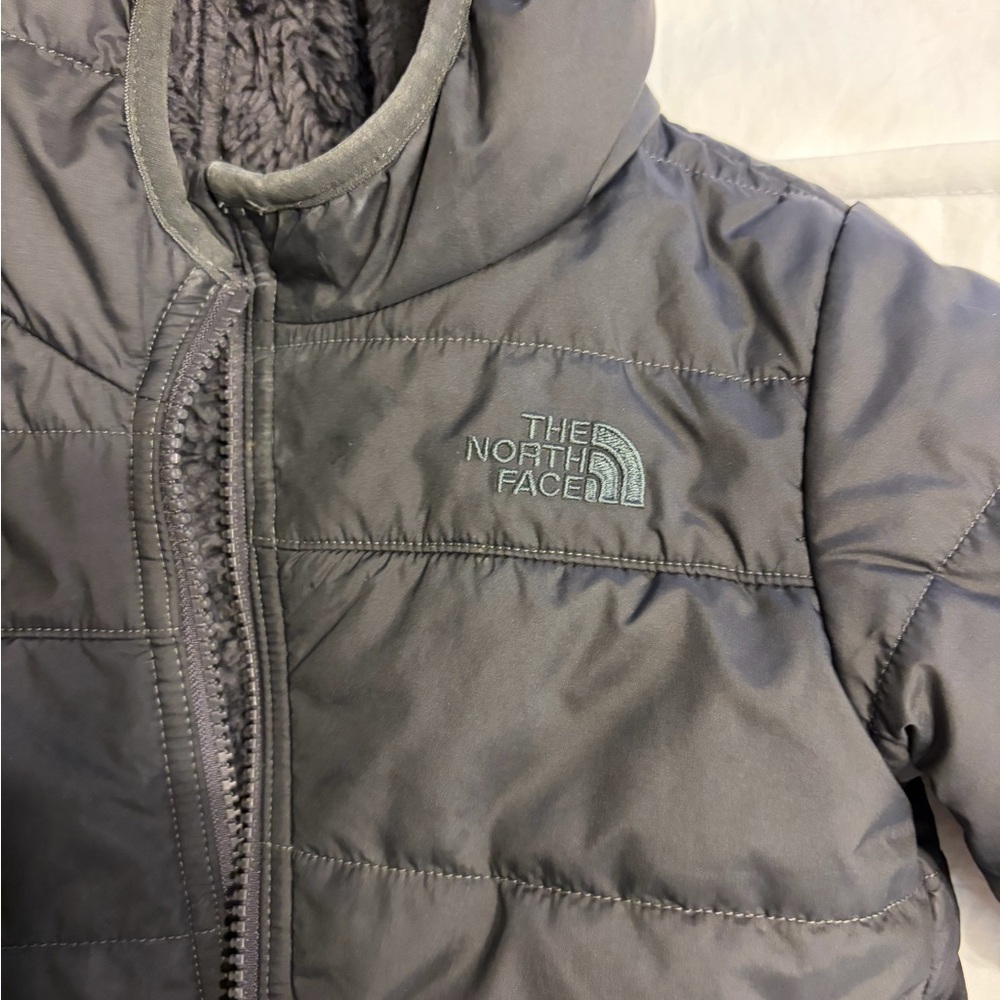 The North Face Kids Charcoal Puffer Jacket